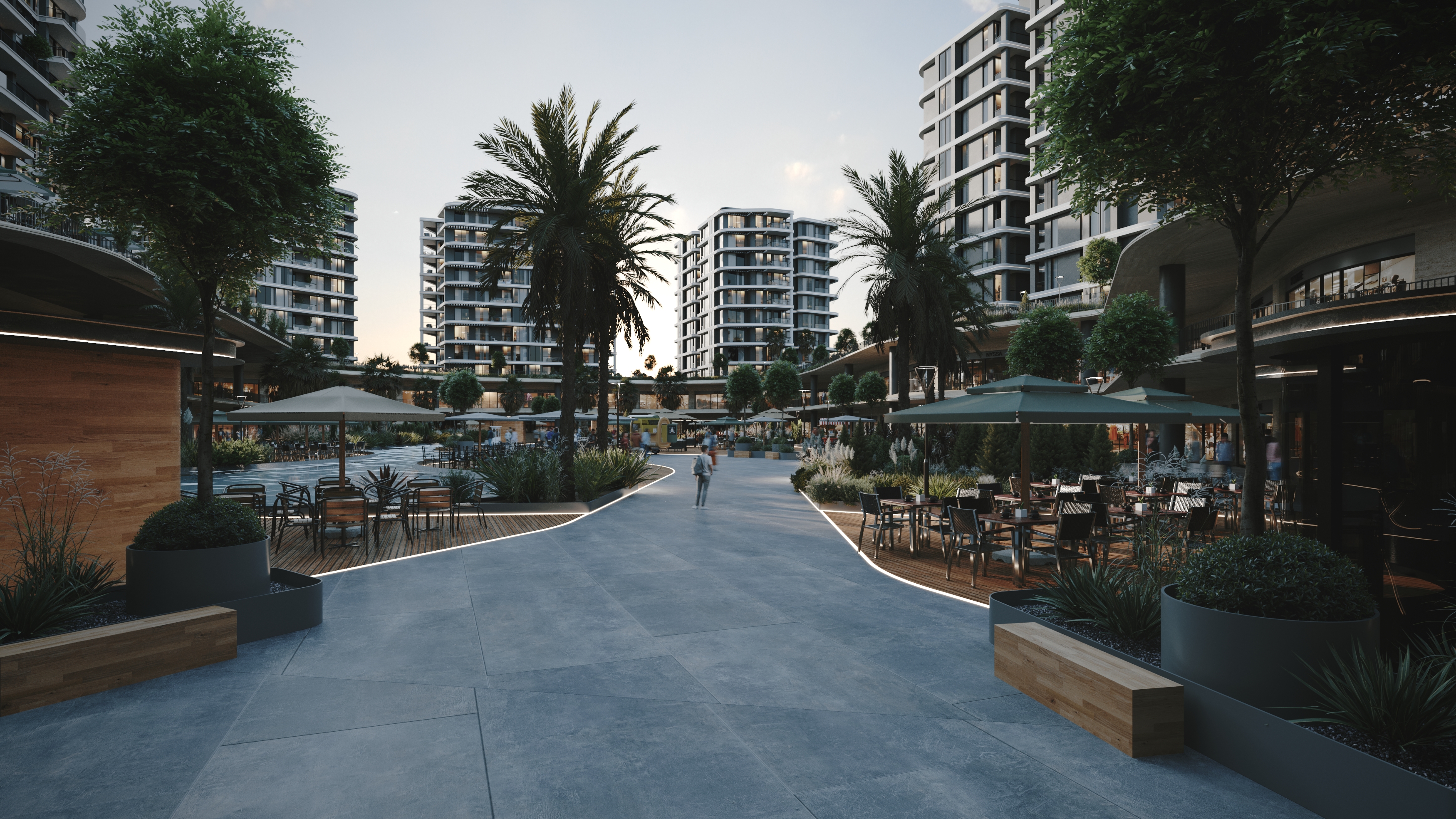 UBB Mersin Merko Konutları - Rezidans & Yaşam Alanı Dış Cephe Render